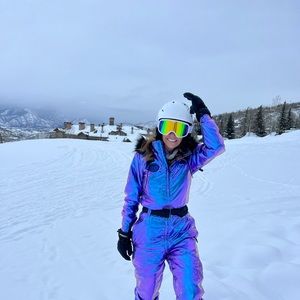 Tipsy Elves women's Iridescent Iris ski suit size XS